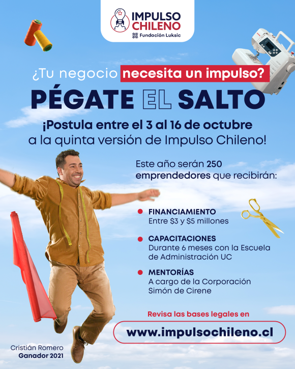 AMUCH Y FUNDACIÓN LUKSIC DIFUNDEN PROGRAMA CON FINANCIAMIENTO ENTRE $3 Y $5 MILLONES PARA EMPRENDEDORES